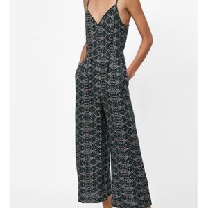 Printed culotte jumpsuit from Zara.